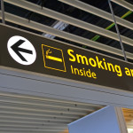 smoking place sign, airport bigboard